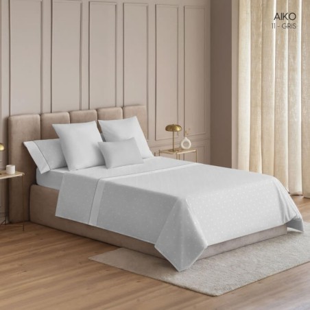 Juego de Sábanas Aiko Gris Dart Luxe