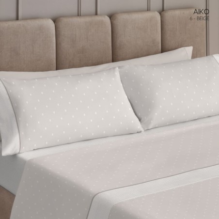Juego de Sábanas Aiko Beige Dart Luxe
