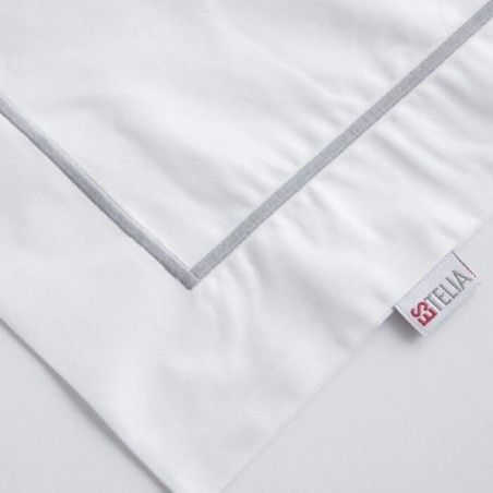 Juego de Sábanas Zahora 200 hilos 100% Algodón Blanco-Perla