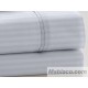 Juego de Sábanas Listado Blanco Satén 300 hilos 100% Algodón Estelia