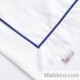 Funda de Cojín Zahora 200 hilos 100% Algodón Blanco-Azul