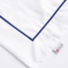 Funda de Cojín Zahora 200 hilos 100% Algodón Blanco-Azul