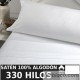 Funda Nórdica Atia Blanco 330 hilos Satén 100% Algodón Estelia