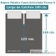  Medidas Sábana Bajera Lisa Cama Articulada Pantalón Forma V Largo 190 cm y altura hasta 25 cm Royal