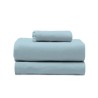 Juego de Sábanas Franela de Algodón Lisa Azul Estelia Juego de Sábanas Franela de Algodón Lisa Azul Estelia