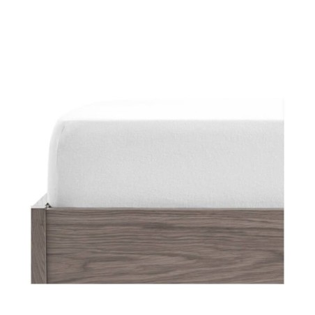 Juego de Sábanas Franela de Algodón Lisa Blanco Estelia