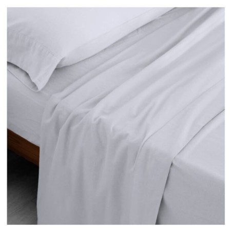 Juego de Sábanas Franela de Algodón Lisa Perla Estelia
