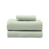 Juego de Sábanas Franela de Algodón Lisa Verde Estelia Juego de Sábanas Franela de Algodón Lisa Verde Estelia