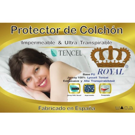 Recomendaciones Lavado Protector Colchón Tencel Largo Especial 190 cm Alto hasta 30 cm Royal