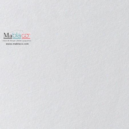 Detalle Tejido Sábana Bajera Blanco Punto Camiseta Jersey 100% Algodón Abece