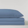 Juego de Sábanas Liso Azul Oceano Serena Juego de Sábanas Liso Azul Oceano Serena