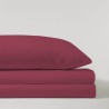 Juego de Sábanas Liso Granate Serena Juego de Sábanas Liso Granate Serena