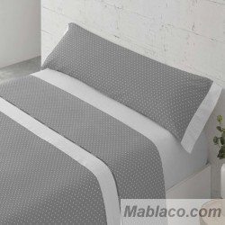 Juego de Sábanas Cibeles Gris 100% Algodón Paduana