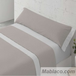 Juego de Sábanas Cibeles Beige 100% Algodón Paduana