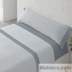 Juego de Sábanas Hermes Azul 100% Algodón Paduana