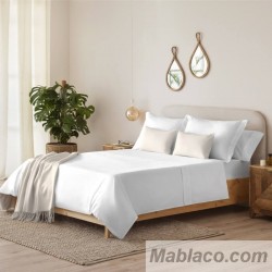 Juego de Sábanas Liso Blanco Serena