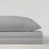 Juego de Sábanas Liso Gris Serena Juego de Sábanas Liso Gris Serena
