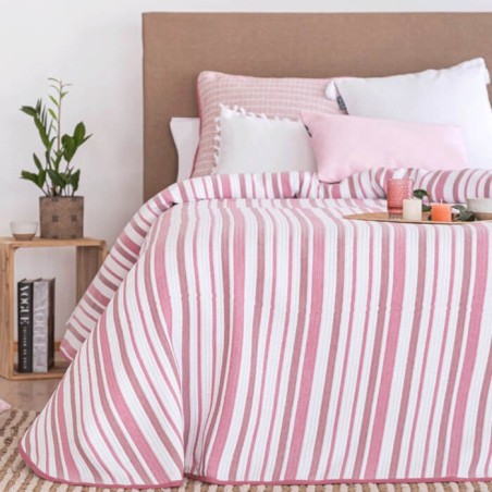 Colcha Jacquard Lances Rosa