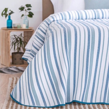 Colcha Jacquard Lances Azul