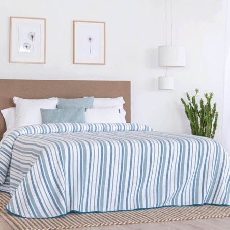 Colcha Jacquard Lances Azul