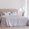 Colcha Jacquard Reversible Muxia Gris