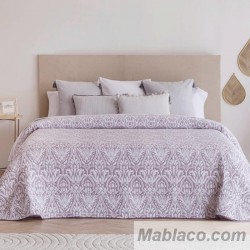 Colcha Jacquard Reversible Muxia Lila