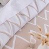 Colcha Jacquard Reversible Palos Beige Confecciones Paula
