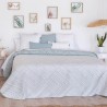 Colcha Jacquard Reversible Roche Turquesa Reverso