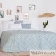Colcha Jacquard Reversible Roche Turquesa Anverso