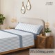 Juego de Sábanas Lauren Marino 100% Algodón Serena Cotton Luxe