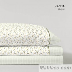 Juego de Sábanas Kanda Verde 100% Algodón Serena Cotton Luxe