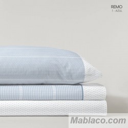 Juego de Sábanas Remo Azul Kabely Cama 120