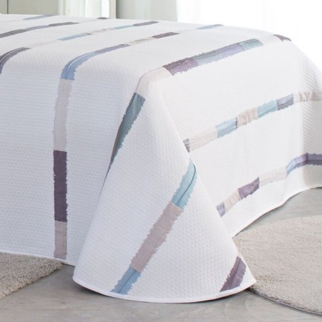 Colcha Jacquard Boyle azul Reig Marti