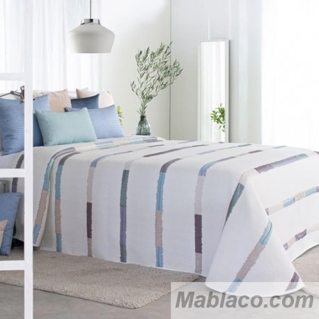 Colcha Jacquard Boyle azul Reig Marti