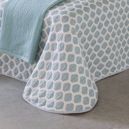 Colcha Jacquard Reversible Collier Verde Reig Marti Reverso