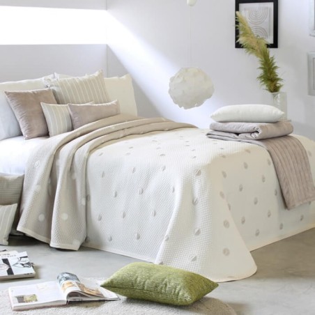 Colcha Jacquard Reversible Culkin Beige Reig Marti