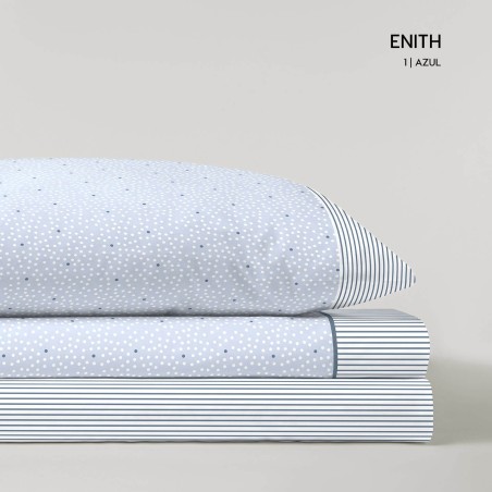 Juego de Sábanas Enith Azul Pasata