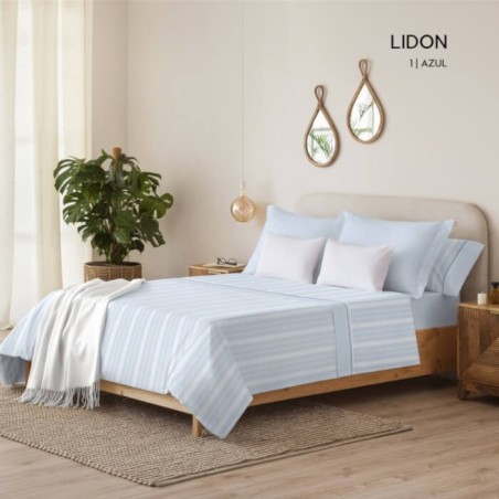 Juego de Sábanas Lidon Azul Serena