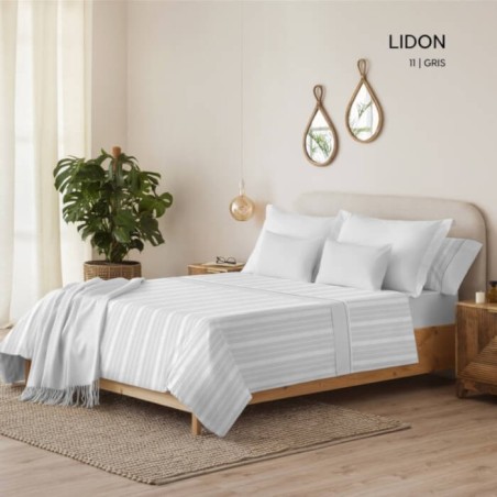 Juego de Sábanas Lidon Gris Serena