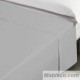 Sábana Encimera Gris Niebla 100% Algodón 200 hilos Royal largo 290 cm para colchones de 220 cm.
