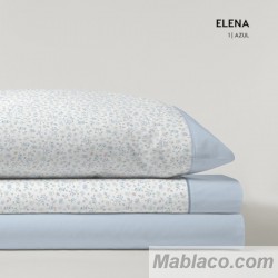 Juego de Sábanas Elena Azul Kabely