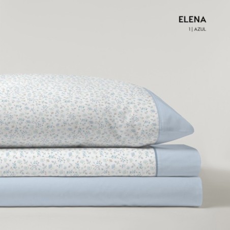 Juego de Sábanas Elena Azul Kabely