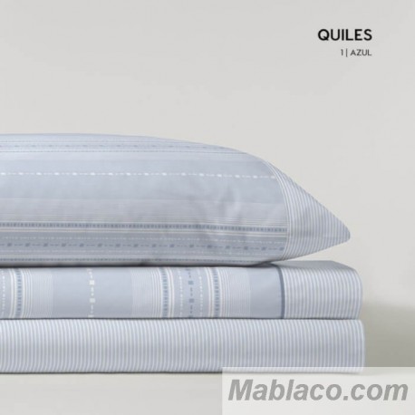 Juego de Sábanas Quiles Azul Kabely