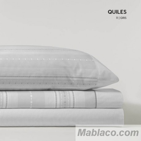 Juego de Sábanas Quiles Gris Kabely