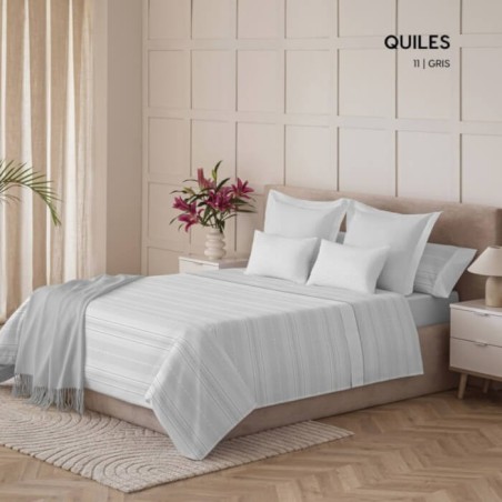 Juego de Sábanas Quiles Gris Kabely