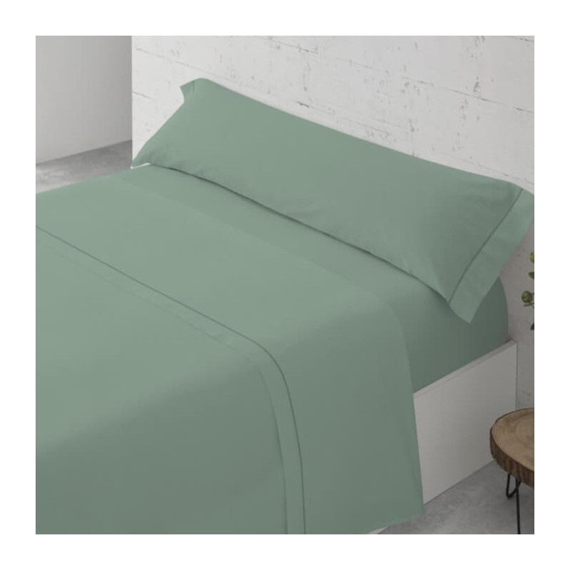 Juego de Sábanas Lisa Verde Bies Paduana