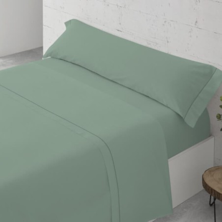 Juego de Sábanas Lisa Verde Bies Paduana