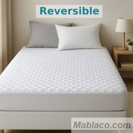 Cubrecolchón Acolchado Reversible AMBAR 2 Royal Tela / Tela
