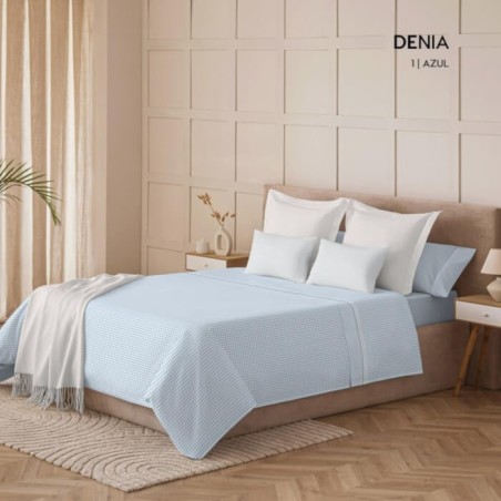 Juego de Sábanas Denia Azul Kabely
