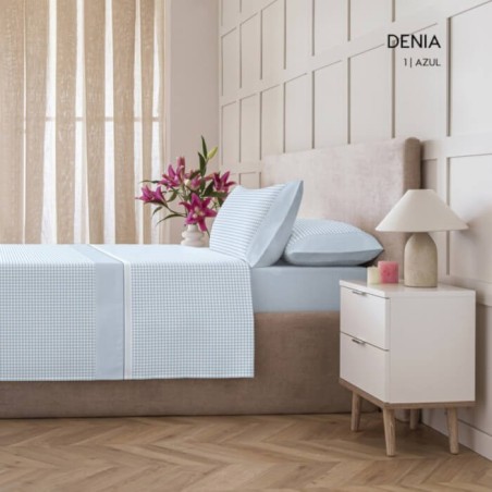 Juego de Sábanas Denia Azul Kabely